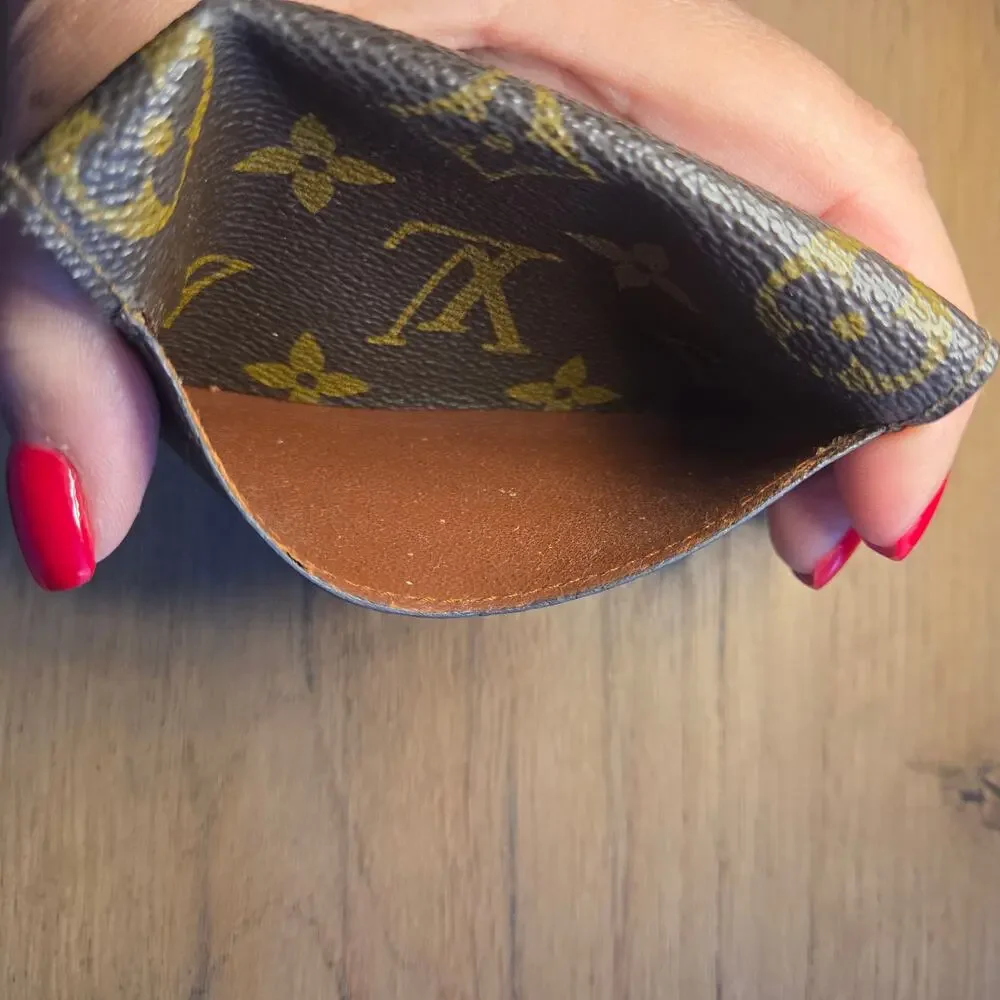 Louis Vuitton Monogram Business Card Holder Envelope Wallet Made in France - Picture 6 of 6